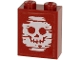 Part No: 3245cpb122  Name: Brick 1 x 2 x 2 with Inside Stud Holder with Blurry White Skull on Transparent Background Pattern (Sticker) - Set 60266