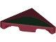 Part No: 35787pb002  Name: Tile, Modified 2 x 2 Triangular with Dark Green Curve Pattern (BrickHeadz Boba Fett Helmet Side)