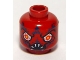 Part No: 3626pb0400  Name: Minifigure, Head Alien with Bloodshot Eyes and White Fangs Pattern