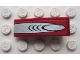Part No: 50950pb016  Name: Slope, Curved 3 x 1 with Silver Finger Pattern (Sticker) - Set 8113