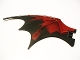 Part No: 51342pb03  Name: Dragon Wing 19 x 11 with Marbled Black Trailing Edge Pattern