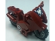 Part No: 52035c02pb14  Name: Motorcycle City with Black Chassis, LBG Wheels and Fairing with Eagle and Captain America Stars Pattern (Stickers) - Set 6865