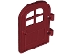 Part No: 5257  Name: Door 1 x 4 x 6 Curved Top with Window with 4 Panes and Stud Handle, Reinforced Edge