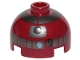 Part No: 553pb016  Name: Brick, Round 2 x 2 Dome Top with Silver Pattern (R4-P17)