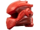 Part No: 5990pb02  Name: Minifigure, Headgear Ninjago Wrap Type 10 with Molded Red Armor, Wraps and Knot Pattern