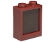Part No: 60592c08  Name: Window 1 x 2 x 2 Flat Front with Dark Brown Glass (60592 / 60601)