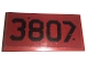 Part No: 87079pb1459  Name: Tile 2 x 4 with Black '3807' Pattern (Sticker) - Set 76947