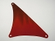 Part No: 96710  Name: Cloth Sail Triangular 17 x 20 with Dark Brown Streaks Pattern (Lateen Sail)
