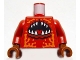 Lot ID: 350916945  Part No: 973pb0756c01  Name: Torso Atlantis Lobster with Open Mouth Pattern / Dark Red Arms / Reddish Brown Hands