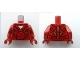 Part No: 973pb1106c01  Name: Torso Armor with White Triangle Pattern / Dark Red Arms / Dark Red Hands