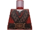 Part No: 973pb1149  Name: Torso LotR Leather Straps and Belt Buckle Ornate Pattern (Gimli)