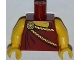 Part No: 973pb1305c01  Name: Torso Toga with Gold Clasp Pattern / Yellow Arms / Yellow Hands