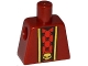Lot ID: 392319750  Part No: 973pb1873  Name: Torso Robe with Gold Trim over Red Shirt with Black Skulls and Belt with Gold Skull Buckle Pattern