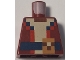 Part No: 973pb4361  Name: Torso Pixelated Red and Tan Shirt, Dark Blue Belt and Medium Nougat Buckle Pattern