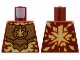 Part No: 973pb4791 Name: Torso Dark Orange Breastplate with Gold Energy, Bright Light Orange and White Ninjago Logogram Letter K, Flames Pattern Part No: 973pb4791 Name: Torso Dark Orange Breastplate with Gold Energy, Bright Light Orange and White Ninjago Logogram Letter K, Flames Pattern