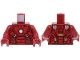 Part No: 973pb5160c01  Name: Torso Armor with Metallic Light Blue and White Circle Arc Reactor, Red Panels, Gold and Silver Trim Pattern (Iron Man Mark 7) / Dark Red Arms / Dark Red Hands