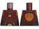 Part No: 973pb5970  Name: Torso SW Ahsoka Vest Top with Hole, Reddish Brown Belt, Gold Buckle and Necklace Pattern