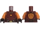 Part No: 973pb5970c01 Name: Torso SW Ahsoka Vest Top with Hole, Reddish Brown Belt, Gold Buckle and Necklace Pattern / Orange Arms / Dark Brown Hands Part No: 973pb5970c01 Name: Torso SW Ahsoka Vest Top with Hole, Reddish Brown Belt, Gold Buckle and Necklace Pattern / Orange Arms / Dark Brown Hands