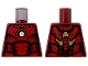 Part No: 973pb6487  Name: Torso Armor with White Circle Arc Reactor, Red Panels, Gold Trim on Back, 4 Detailed Spine Segments Pattern (Iron Man Mark 3)