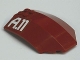 Part No: x224pb015  Name: Windscreen 8 x 6 x 2 Curved with 'A.11' Pattern (Sticker) - Set 7714