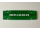 Part No: 15458pb034  Name: Technic, Panel Plate 3 x 11 x 1 with White ‘BRICKS & BEAMS LTD’ and Black Lines Pattern (Sticker) - Set 42052