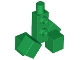 Part No: 19734  Name: Body Pixelated with Cube Feet, Minecraft Creeper