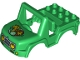 Lot ID: 290198534  Part No: 20497pb02  Name: Duplo Car Body Off Road with Headlights, Giraffe, and Paw Print Pattern