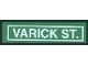 Part No: 2431pb0030  Name: Tile 1 x 4 with 'VARICK ST.' Pattern (Sticker) - Set 4853