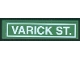 Part No: 2431pb030  Name: Tile 1 x 4 with 'VARICK ST.' Pattern (Sticker) - Set 4853