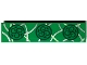 Part No: 2431pb784  Name: Tile 1 x 4 with Dark Green Ornate Symbols and Silver Curved Lines Pattern (BrickHeadz Minerva McGonagall Trim)