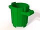 Part No: 2439  Name: Container, Trash Can with 2 Cover Holders