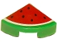 Part No: 25269pb002  Name: Tile, Round 1 x 1 Quarter with Red Watermelon Pattern