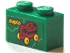 Part No: 3004pb271  Name: Brick 1 x 2 with 'duplo' and Ladybug with Yellow Wheels Pattern (Sticker) - Set 40346