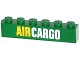 Part No: 3009pb177  Name: Brick 1 x 6 with Yellow and White 'AIR CARGO' Pattern (Sticker) - Set 60021