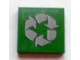 Lot ID: 215576382  Part No: 3068pb0364  Name: Tile 2 x 2 with Gray Recycling Arrows Pattern (Sticker) - Set 8404
