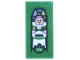 Part No: 3069pb1514  Name: Tile 1 x 2 with Toy Box with Buzz Lightyear, White Spacesuit, Stars and Planets and Green Alien Pattern (Sticker) - Set 43302