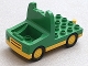 Part No: 31075c01  Name: Duplo Truck with 4 x 4 Flatbed Plate and Yellow Base
