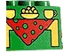 Lot ID: 65528174  Part No: 31111pb027  Name: Duplo, Brick 2 x 4 x 2 with Yellow Table and Red Cloth Pattern