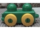 Part No: 31605c01  Name: Primo Vehicle Wagon with Yellow Wheels and Tow Hitches