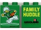 Part No: 4066pb128  Name: Duplo, Brick 1 x 2 x 2 with Legoland Family Huddle Pattern