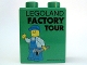 Part No: 4066pb344  Name: Duplo, Brick 1 x 2 x 2 with Factory Tour with Minifigure Holding Wrench in Left Hand Pattern