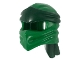 Lot ID: 234870273  Part No: 40925pb01  Name: Minifigure, Headgear Ninjago Wrap Type 4 with Molded Dark Green Headband  Pattern