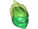 Part No: 41163pb03  Name: Minifigure, Headgear Ninjago Wrap Type 5 with Molded Trans-Bright Green Flames Pattern