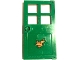 Part No: 60623pb17  Name: Door 1 x 4 x 6 with 4 Panes and Stud Handle with Exposed Wood in Hole Pattern (Sticker) - Set 41702