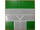 Part No: 608px1  Name: Baseplate, Road 32 x 32 9-Stud T Intersection with Runway 'V' Pattern