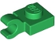 Part No: 61252  Name: Plate, Modified 1 x 1 with Open O Clip (Horizontal Grip)