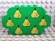 Part No: 6214px1  Name: Slope, Curved 8 x 2 x 4 Triple with Eight Studs with 7 Pears Pattern