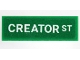 Part No: 63864pb324  Name: Tile 1 x 3 with White 'CREATOR ST' Pattern (Sticker) - Set 31131