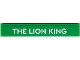 Part No: 6636pb386  Name: Tile 1 x 6 with White 'THE LION KING' Pattern (Sticker) - Set 40774