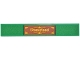 Part No: 6636pb401  Name: Tile 1 x 6 with Dark Orange Sign with Yellow 'Disneyland' and Filigree Pattern (Sticker) - Set 43302